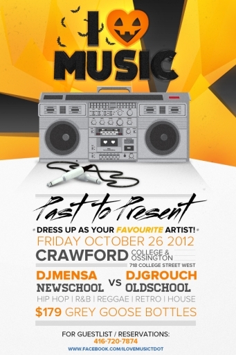 I LOVE MUSIC HALLOWEEN EDITION @THECRAWFORD ON COLLEGE STREET